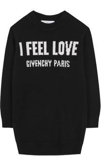 Мини-платье из шерсти и кашемира с принтом Givenchy
