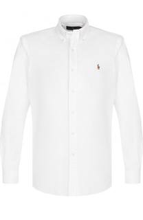 Хлопковая рубашка с воротником button down Polo Ralph Lauren