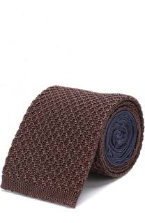 Шелковый вязаный галстук Ermenegildo Zegna