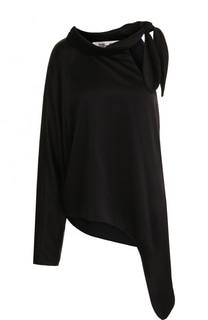 Однотонная блуза асимметричного кроя Diane Von Furstenberg