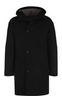 Однобортное шерстяное пальто с капюшоном Transit