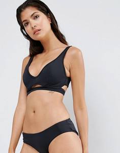 Комбинируемый кроп-топ бикини на скрытых косточках ASOS FULLER BUST DD-G - Черный