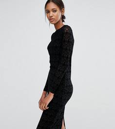 Кружевное платье с длинными рукавами Vero Moda Tall - Черный