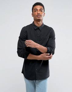 Черная выбеленная джинсовая рубашка Weekday Class - Черный
