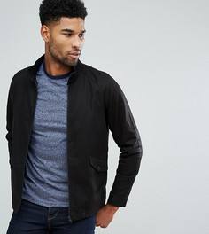 Черная куртка Харрингтон с воротом-трубой ASOS TALL - Черный
