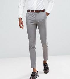 Серые укороченные облегающие строгие брюки ASOS TALL - Серый