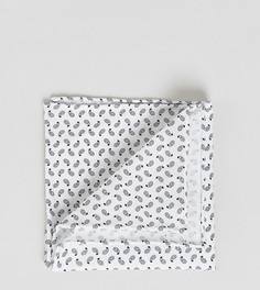 Платок для нагрудного кармана с мелким геометрическим принтом Noak - Белый