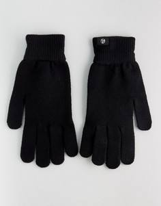 Черные перчатки из мериносовой шерсти PS by Paul Smith - Черный