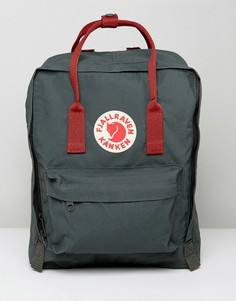 Зеленый рюкзак объемом 16 литров с контрастной отделкой Fjallraven Kanken - Зеленый