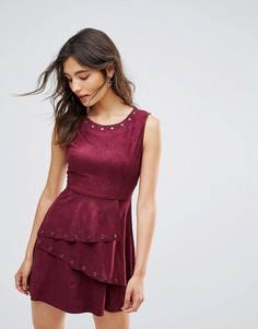 Короткое приталенное платье Oeuvre - Красный