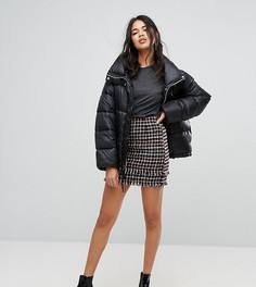 Мини-юбка в клетку PrettyLittleThing - Черный