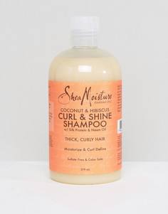 Шампунь с экстрактами кокоса и гибискуса Shea Moisture Curl & Shine - Бесцветный