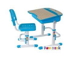 Комплект мебели FunDesk «Capri» стол 71х55 см и стул голубой