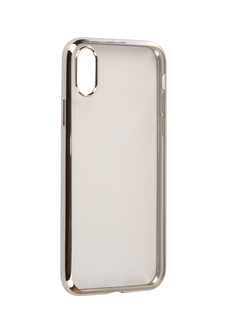 Аксессуар Чехол iBox Blaze Silicone для APPLE iPhone X Silver frame