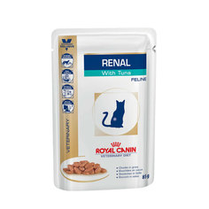 Корм ROYAL CANIN Renal Feline Тунец 85g для кошек лечение почек 795101/795001
