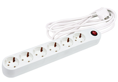 Сетевой фильтр Uniel Стандарт Classic 6 Sockets 3m White S-GSP6-3C