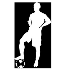 Наклейка на авто Sport-Sticker Футбол №01 White