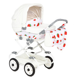 Игра Gusio Коляска для кукол Синтия White Strawberry