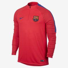 Мужская футболка для футбольного тренинга с молнией 1/4 FC Barcelona Squad Nike