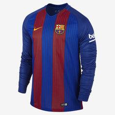 Мужское футбольное джерси с длинным рукавом 2016/17 FC Barcelona Stadium Home Nike