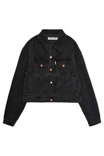 Черная джинсовая куртка Aalto