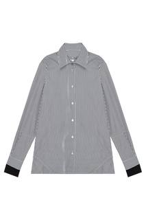 Черно-белая рубашка в полоску Aalto