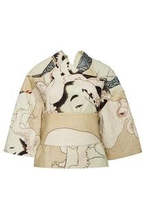 Хлопковая блузка в японском стиле Awake