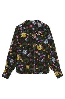 Шелковая блузка с цветочным принтом Fae Erdem