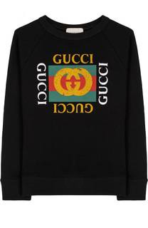Хлопковый свитшот с принтом Gucci