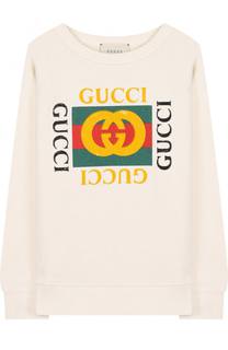 Хлопковый свитшот с принтом Gucci