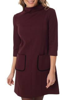 Прямое платье с окантовкой на карманах Gloss