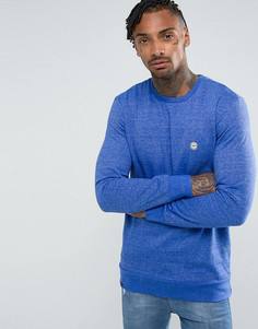 Меланжевый свитер с круглым вырезом Le Breve - Темно-синий