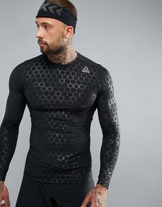 Черный компрессионный топ Reebok Training BR7365 - Черный