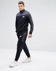 Серый трикотажный спортивный костюм в стиле ретро Nike 861774-060 - Серый