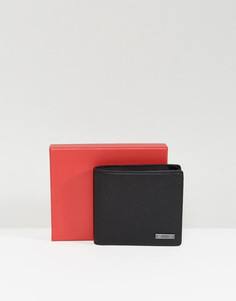 Черный кожаный бумажник HUGO by Hugo Boss - Черный