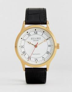 Часы с черным кожаным ремешком Reclaimed Vintage Inspired эксклюзивно для ASOS - Черный