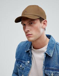 Оливковая бейсболка с логотипом Tommy Hilfiger - Зеленый
