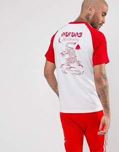 Белая футболка adidas Skateboarding Football BR7926 - Белый