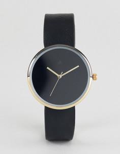 Золотисто-черные минималистские часы ASOS - Черный
