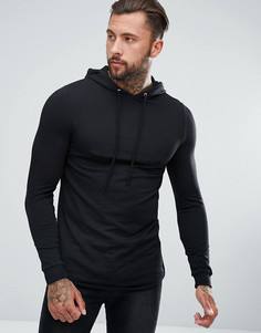 Худи в обтяжку ASOS - Черный