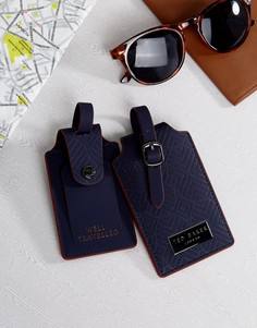 2 багажные бирки Ted Baker Blue Cadet - Мульти