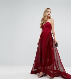Сетчатое платье без бретелек Bariano - Красный