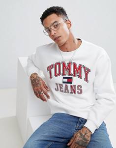 Белый свитшот с логотипом в стиле 90-х Tommy Jeans Capsule - Белый