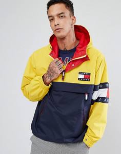 Куртка колор блок в стиле 90-х (темно-синий/желтый) Tommy Jeans Capsule - Мульти