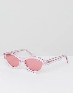 Розовые солнцезащитные очки кошачий глаз Quay Australia X Kylie Jenner As If - Розовый