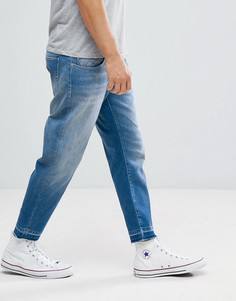 Суженные книзу укороченные джинсы Selected Homme - Синий
