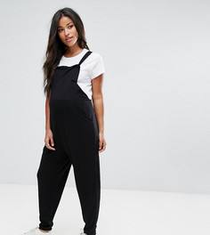 Трикотажный комбинезон ASOS Maternity - Черный