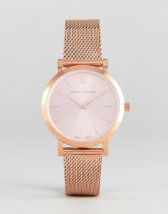 Золотисто-розовые часы Larsson & Jennings LCN33 Lugano & Norse Solaris - Золотой