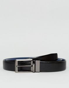 Подарочный набор из двусторонних кожаных ремней Ted Baker Hoffman - Черный
