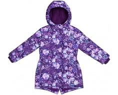 Куртка для девочки Barkito, фиолетовая с рисунком